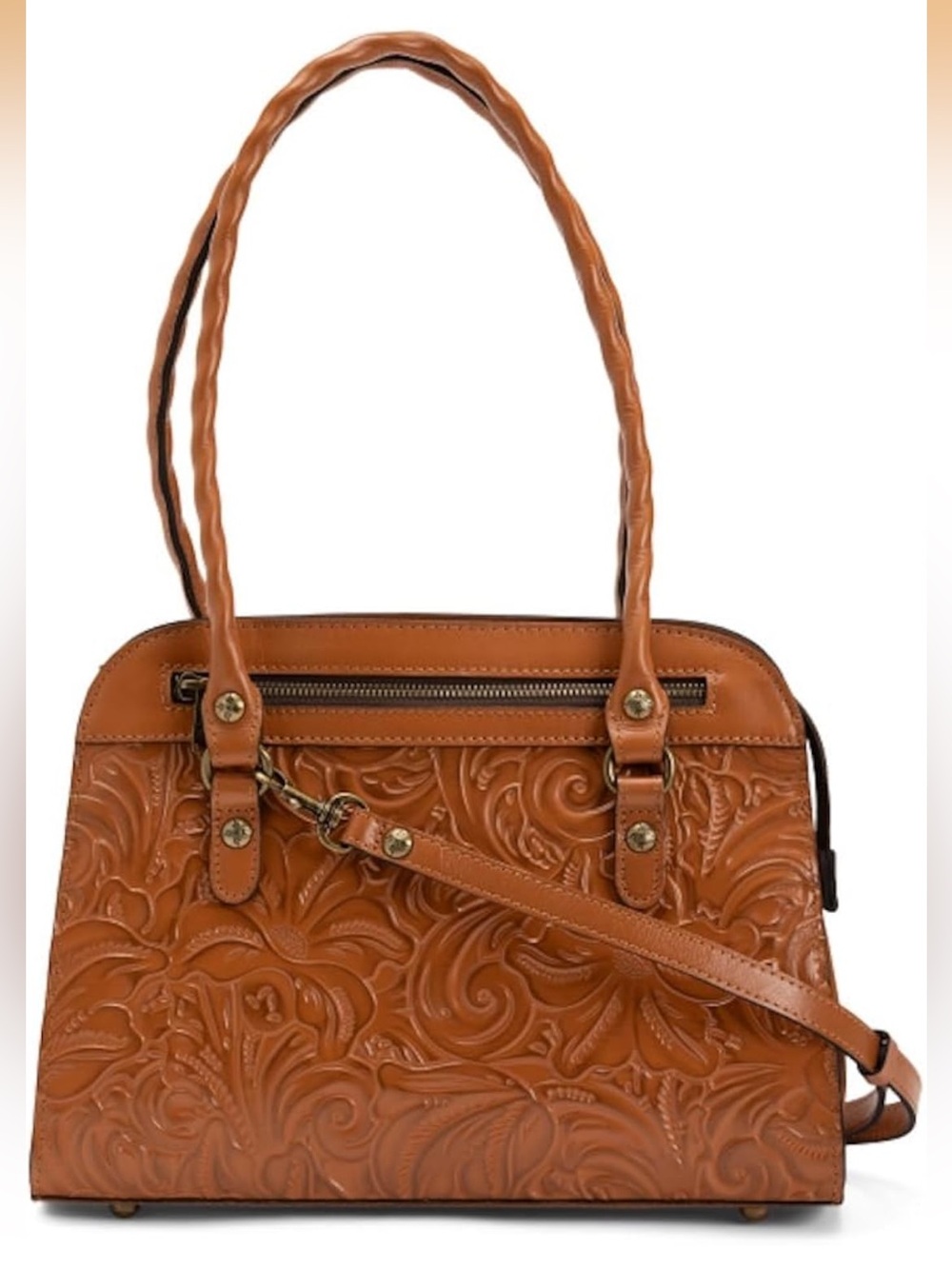 NWT - Tooled- Calvi Leather Satchel